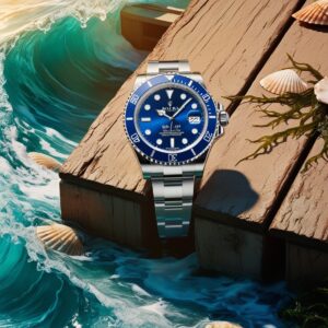 Rolex Submariner Date Blue、潛水腕錶、不鏽鋼、藍色表盤、夜光時標、夜光指針、防水、自動上鍊